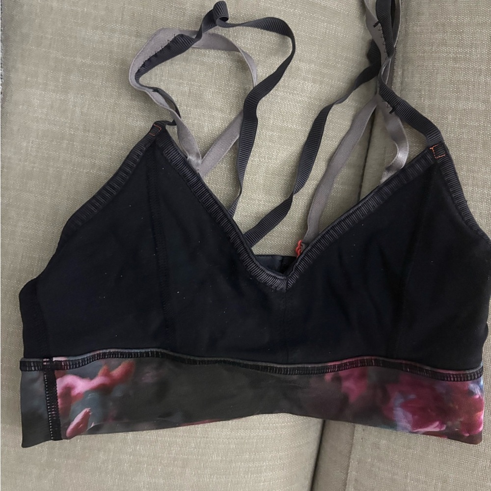 lululemon athletica Black and Multicolor Bralette